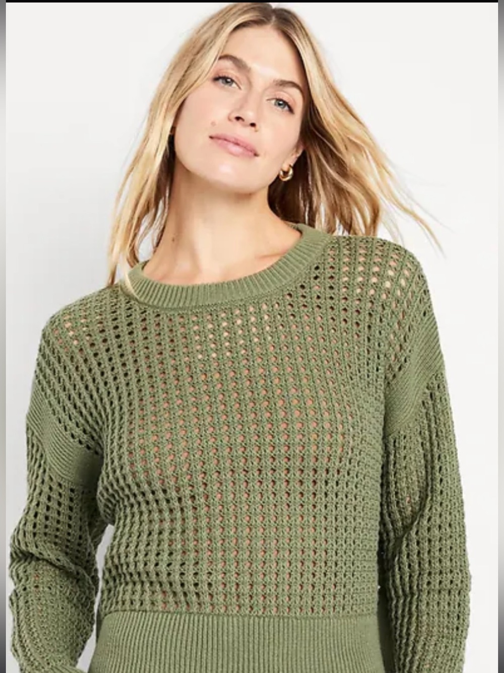 Old Navy Women's Open-Stitch Sweater Bare Ground Size 3XL